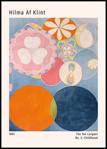 Arte abstracto colorido de Hilma Af Klint Póster