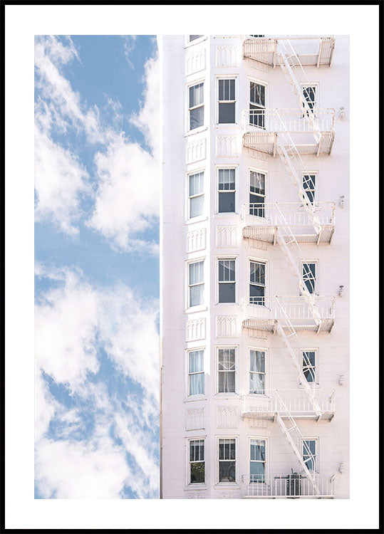 White Building Plakat - Posterbox.dk