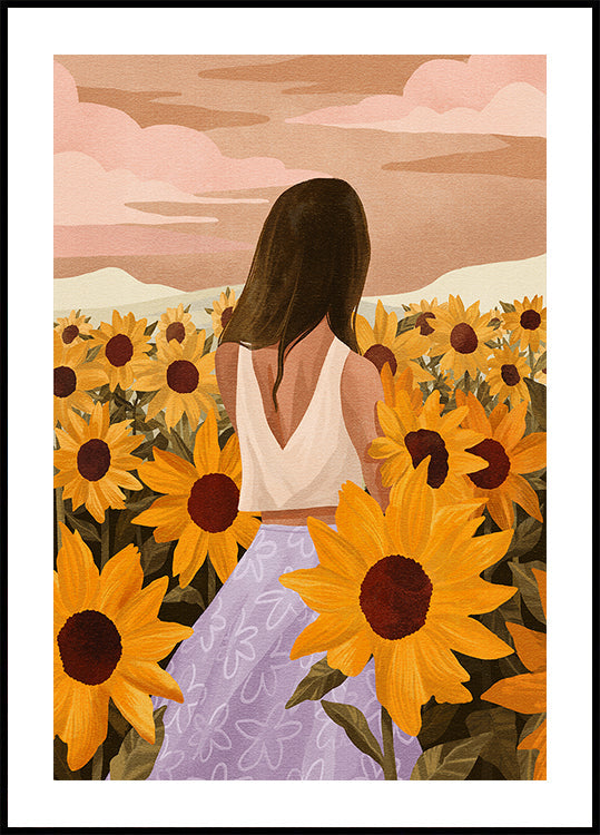 Sunflower Evenings Plakat - Posterbox
