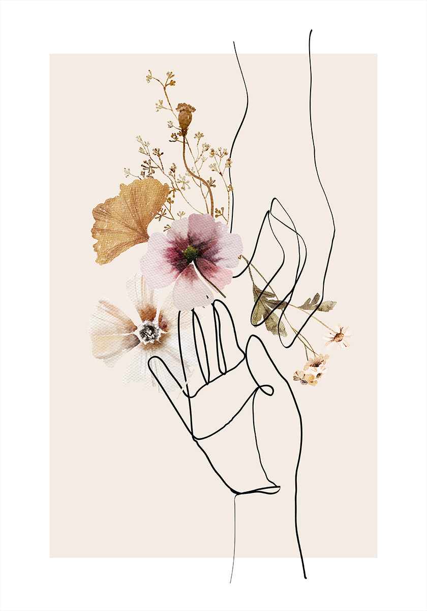 Wildflower Hands Plakat - Posterbox
