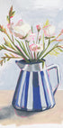 Fresh flowers in a striped vase I (NEW) - Posterbox