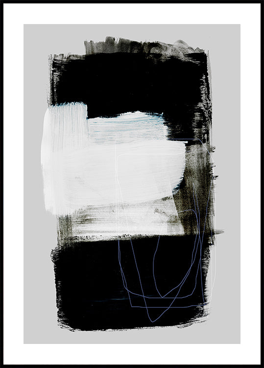 Abstract Brush Strokes 130 Plakat - Posterbox