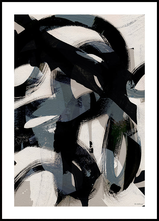 Abstract Brush Strokes 152 Plakat - Posterbox