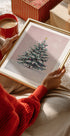Snow-Covered Christmas Tree Plakat - Posterbox