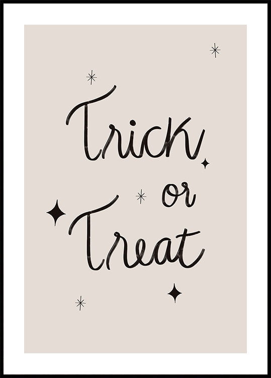 Trick or Treat Plakat - Posterbox