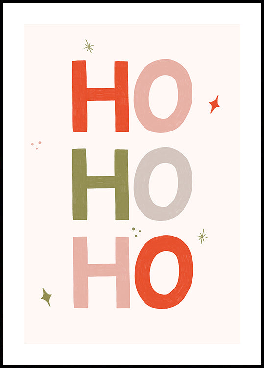 Ho Ho Ho Plakat - Posterbox