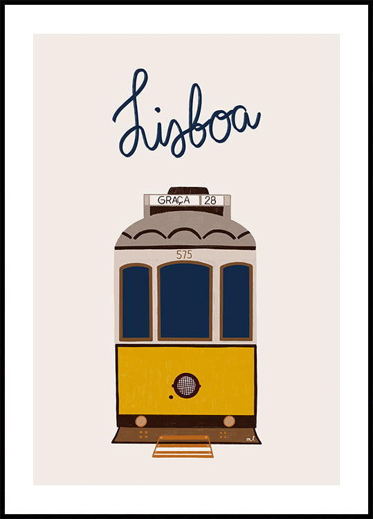 Lisbon Tram Plakat - Posterbox