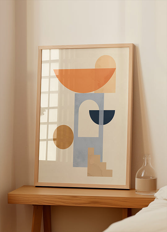 Composición geométrica 7 Póster