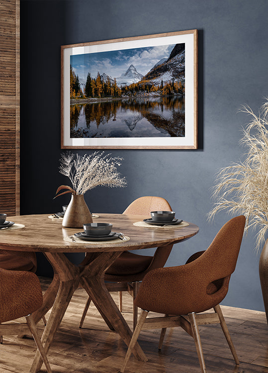 Lago del resplandor solar