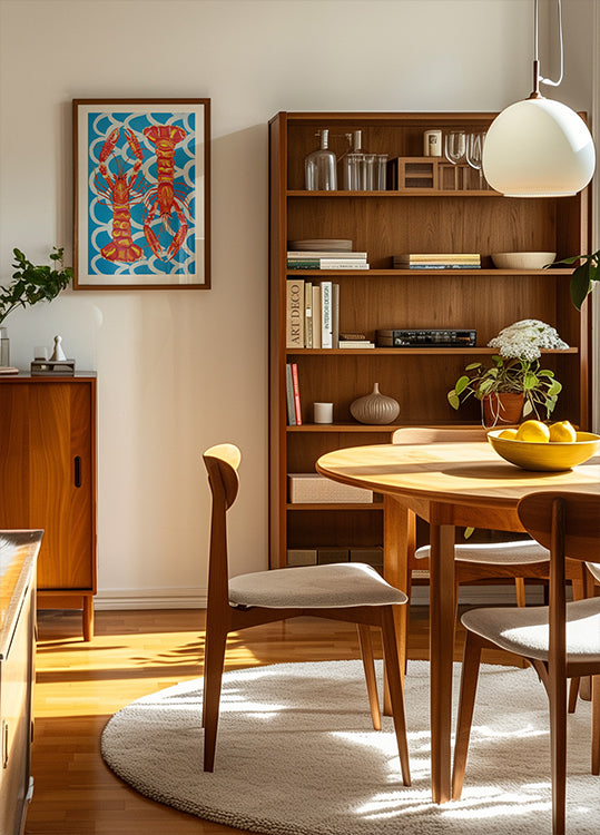 Langostinos En Azul Póster