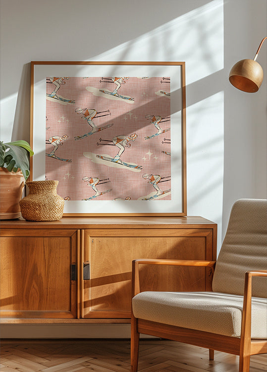 Deportes de invierno Retro Vintage Ski Blue.png (NUEVO)