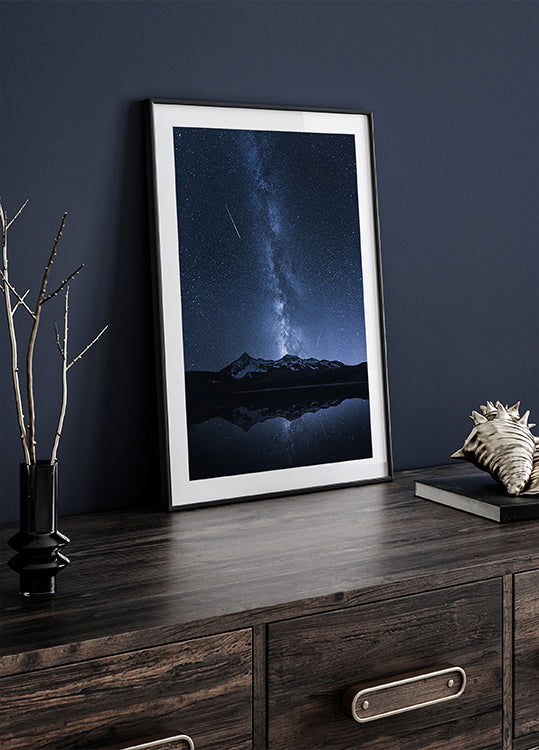 Reflexión de galaxias Póster