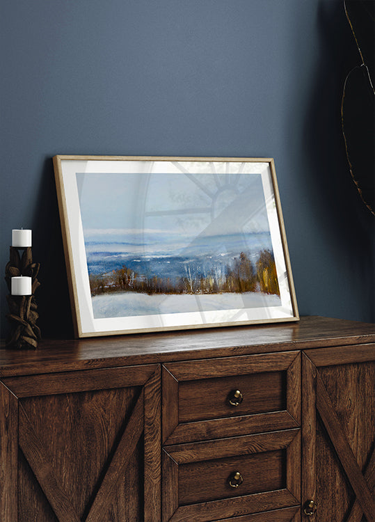 Póster Vista de invierno