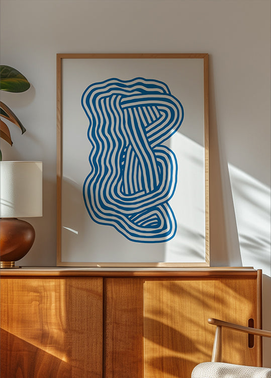 Arte lineal esculpir Póster