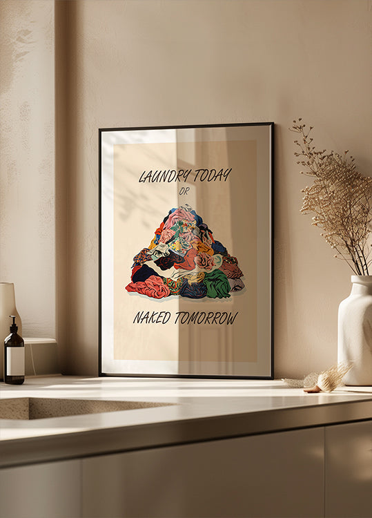 Lavandería Desnuda Pictufy Póster