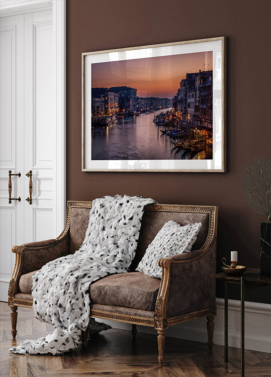 Gran Canal de Venecia al atardecer