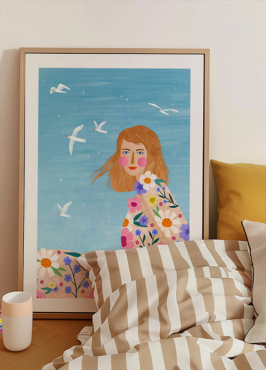 Brisa floral Póster