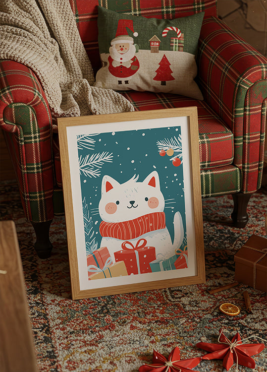 Gato de Navidad Póster
