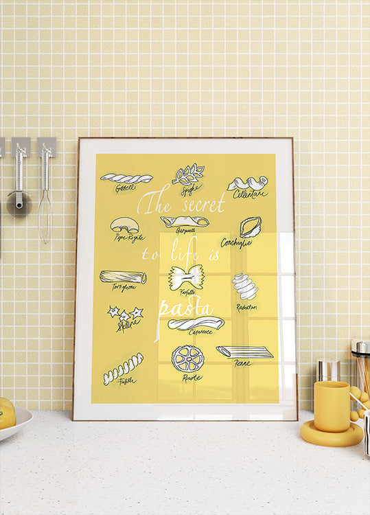 El secreto de la vida es la pasta Póster