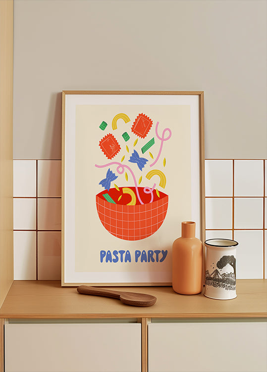 Fiesta de pasta Póster