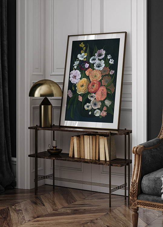 Ramo malhumorado Leocadia Póster