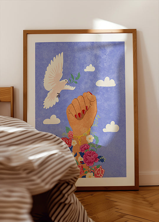 Puño feminista Póster