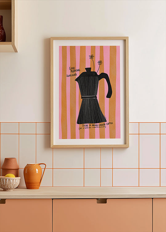 Café Mocca Sol Póster