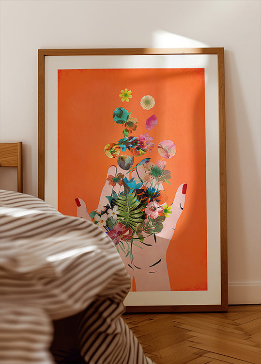 Lanzamiento floral Póster