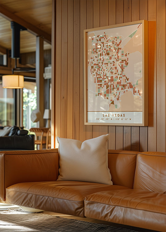 Mapas negros Tonos tierra 38 Póster