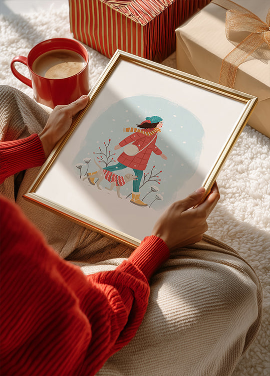 Paseo de invierno Póster