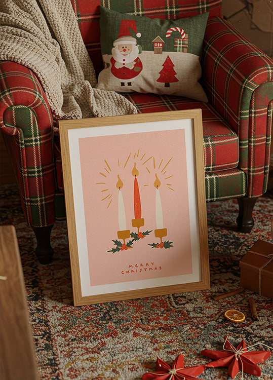 Velas de Navidad Póster