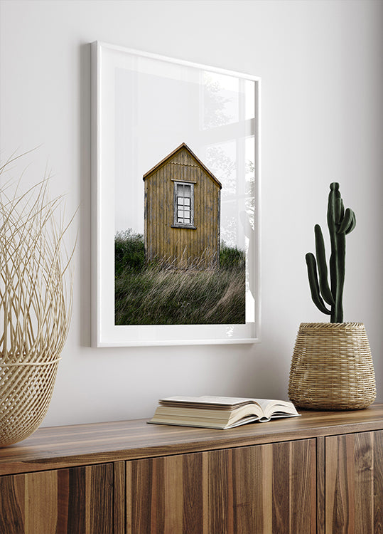 Póster Cabaña en la playa
