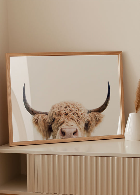 Póster Vaca que mira furtivamente