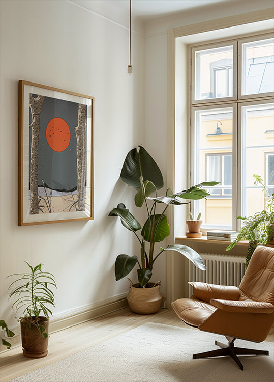 Póster Paisaje de invierno