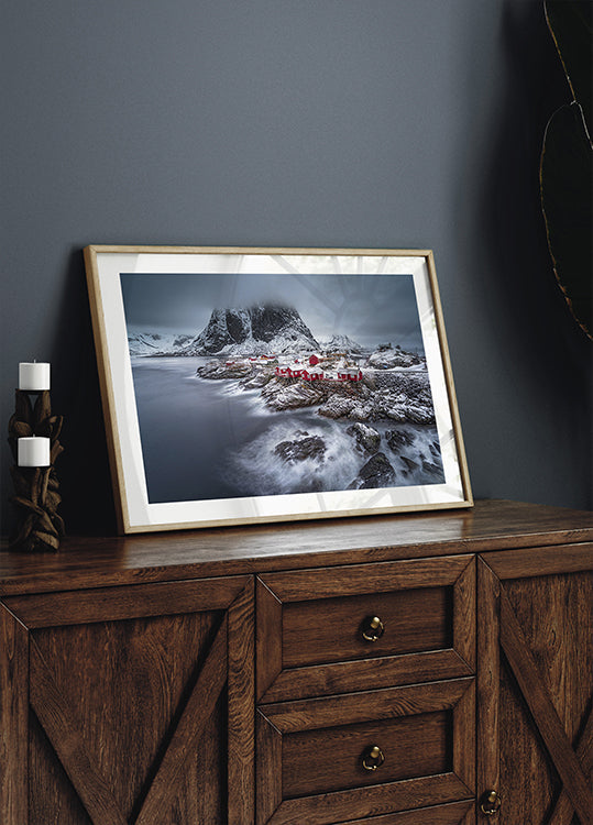 Póster Invierno islas Lofoten