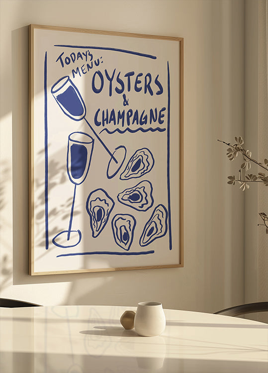 Delicia del menú de hoy Póster