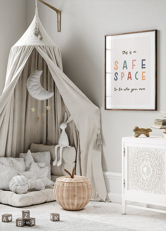 Póster Espacio seguro