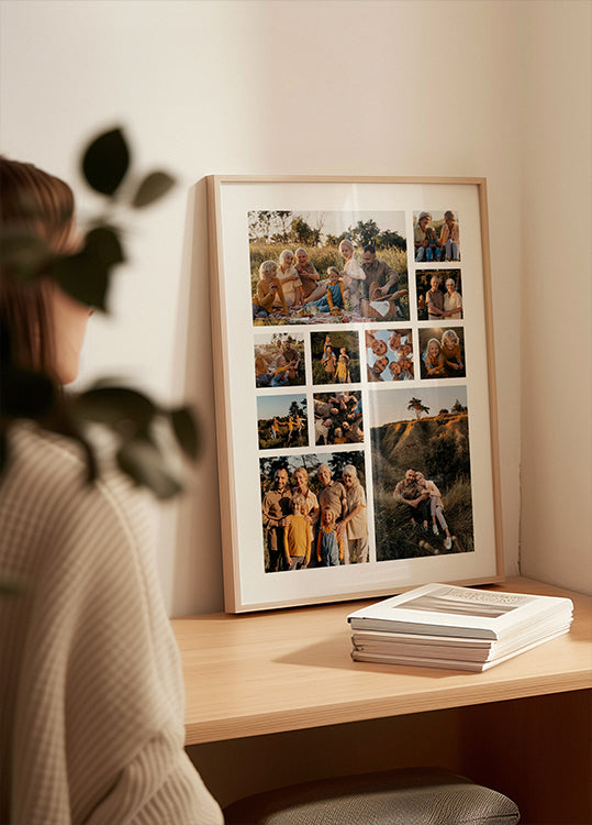 Póster Collage de fotos personalizado