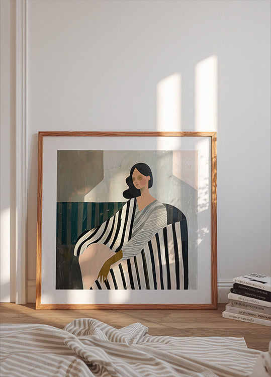 Póster Mujer en reclinación