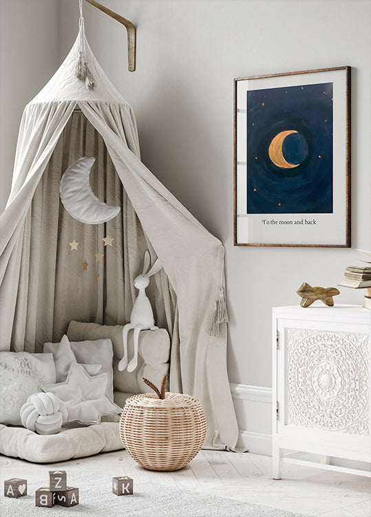 A la luna y de regreso Póster