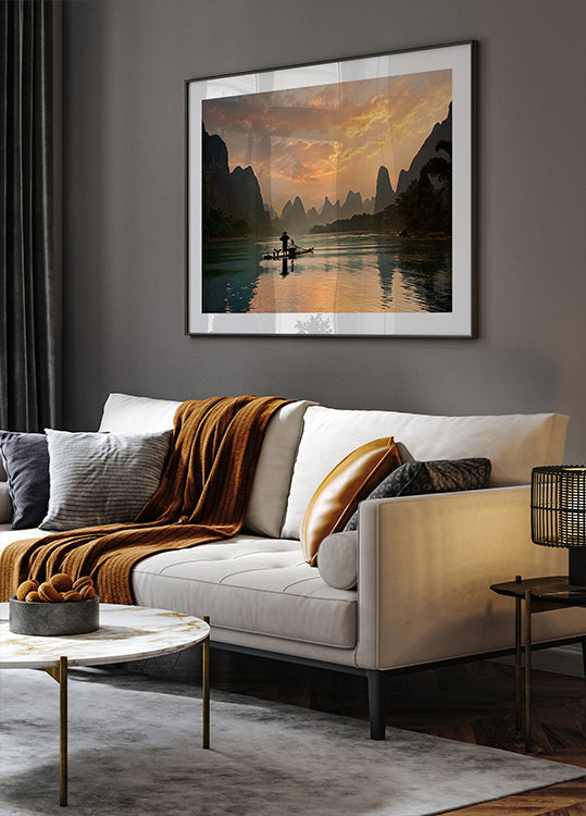 Río Li Dorado Póster