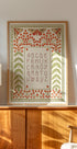 Floral and Moth Alphabet Print Plakat - Posterbox