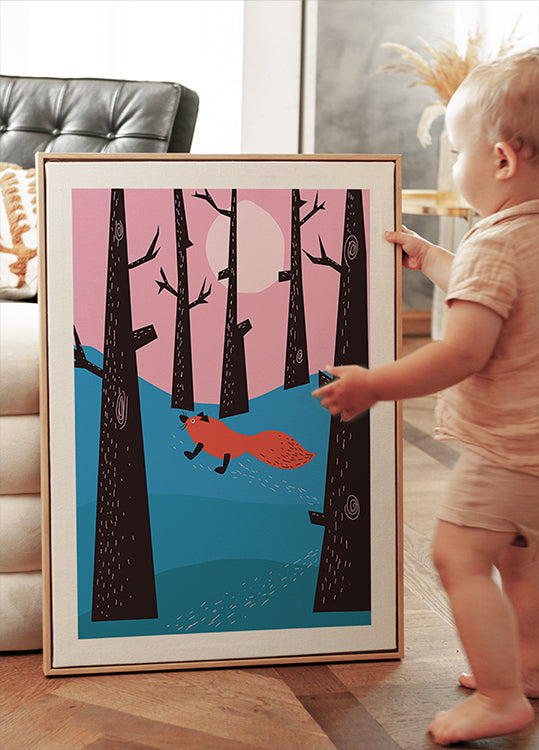 Zorro de invierno Póster