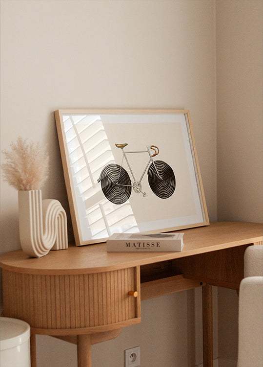 Bicicleta de regaliz Póster