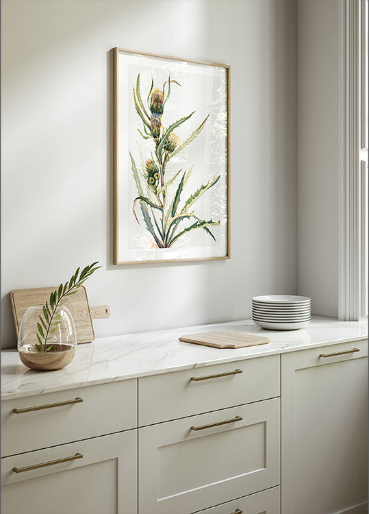 Cardo blanco Póster