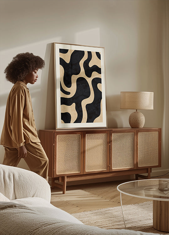 Formas abstractas orgánicas Póster