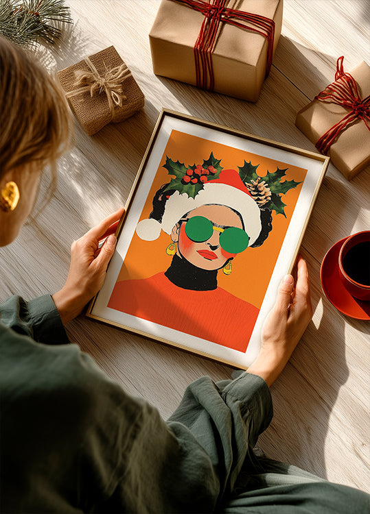 Póster Icono de estilo festivo