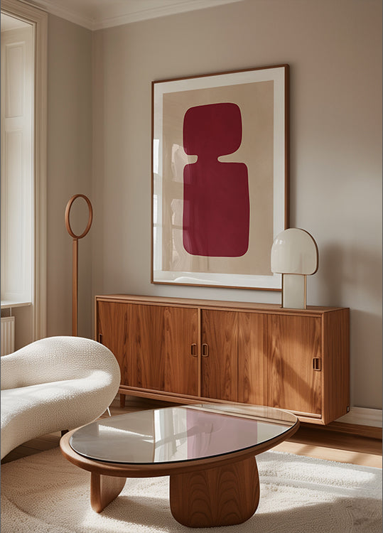 Silueta carmesí Póster