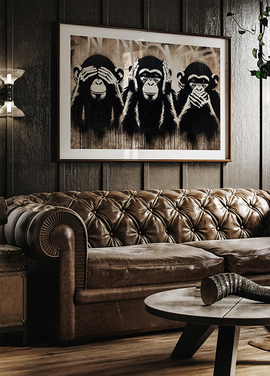 Tres monos sabios Póster