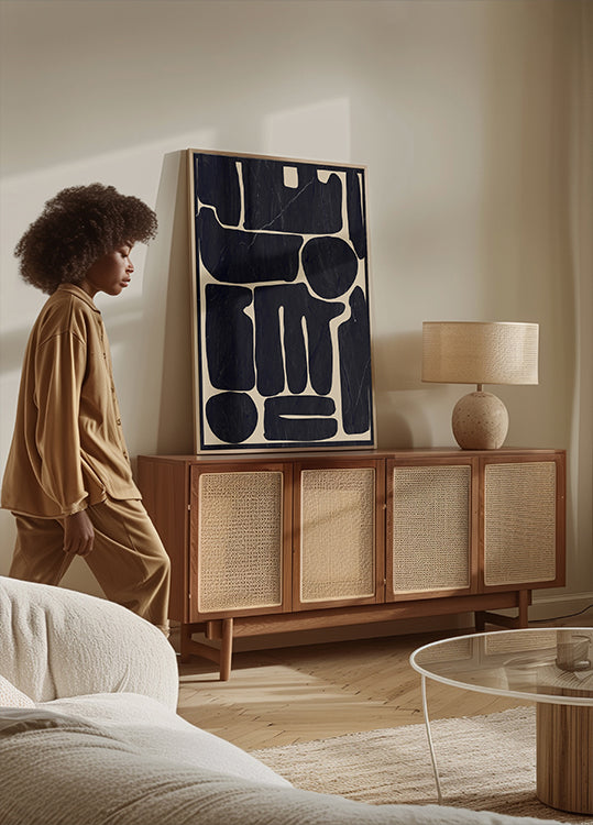 Formas mínimas abstractas modernas 162 Póster